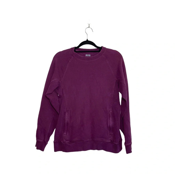 Duluth Trading Purple Zip Pocket Heavyweight Crew Neck Sweatshirt Small Women’s - Picture 10 of 10